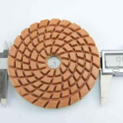 Pad de polimento de resina úmida de diamante de 100 mm para granito e mármore Xiaomofang Pagamento completo