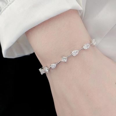 14K Brilliance Lab Homem adulto fez pulseiras de diamante