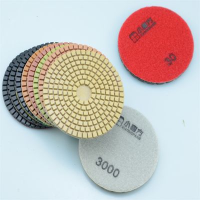 Pads de polimento de diamante de 7 passos de mármore de pedra e granito 50-3000 Grit Design durável e de taça
