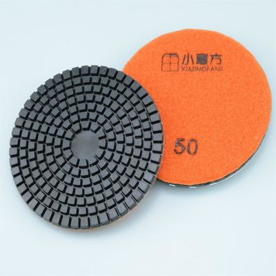 Pads de polimento de diamante de 7 passos de mármore de pedra e granito 50-3000 Grit Design durável e de taça