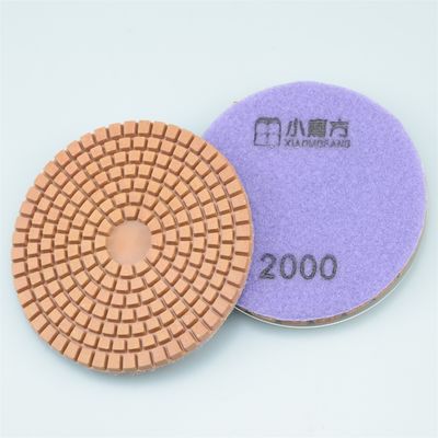 Pads de polimento de diamante de 7 passos de mármore de pedra e granito 50-3000 Grit Design durável e de taça