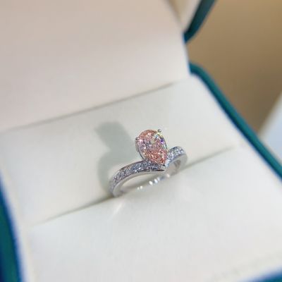 Anel de ouro branco de 18K Coleção de diamantes personalizáveis Joias de diamantes de laboratório